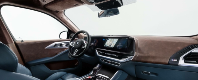 Production BMW XM SUV interior