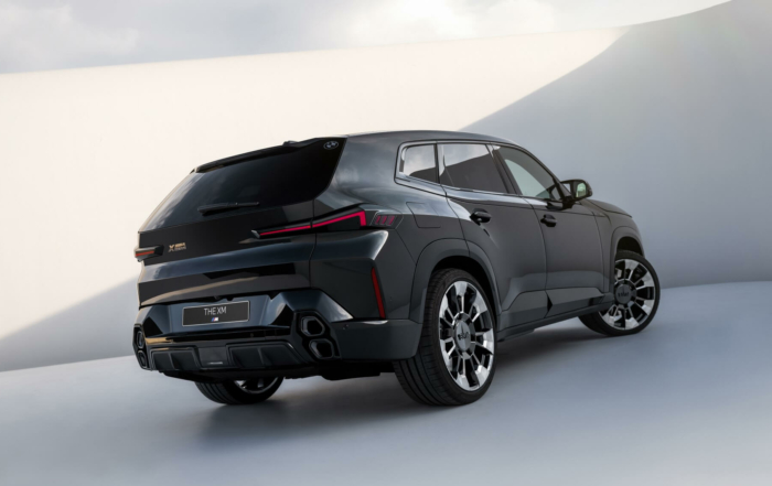 Production BMW XM SUV rear