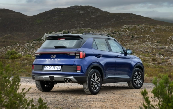Facelifted Hyundai Venue rear