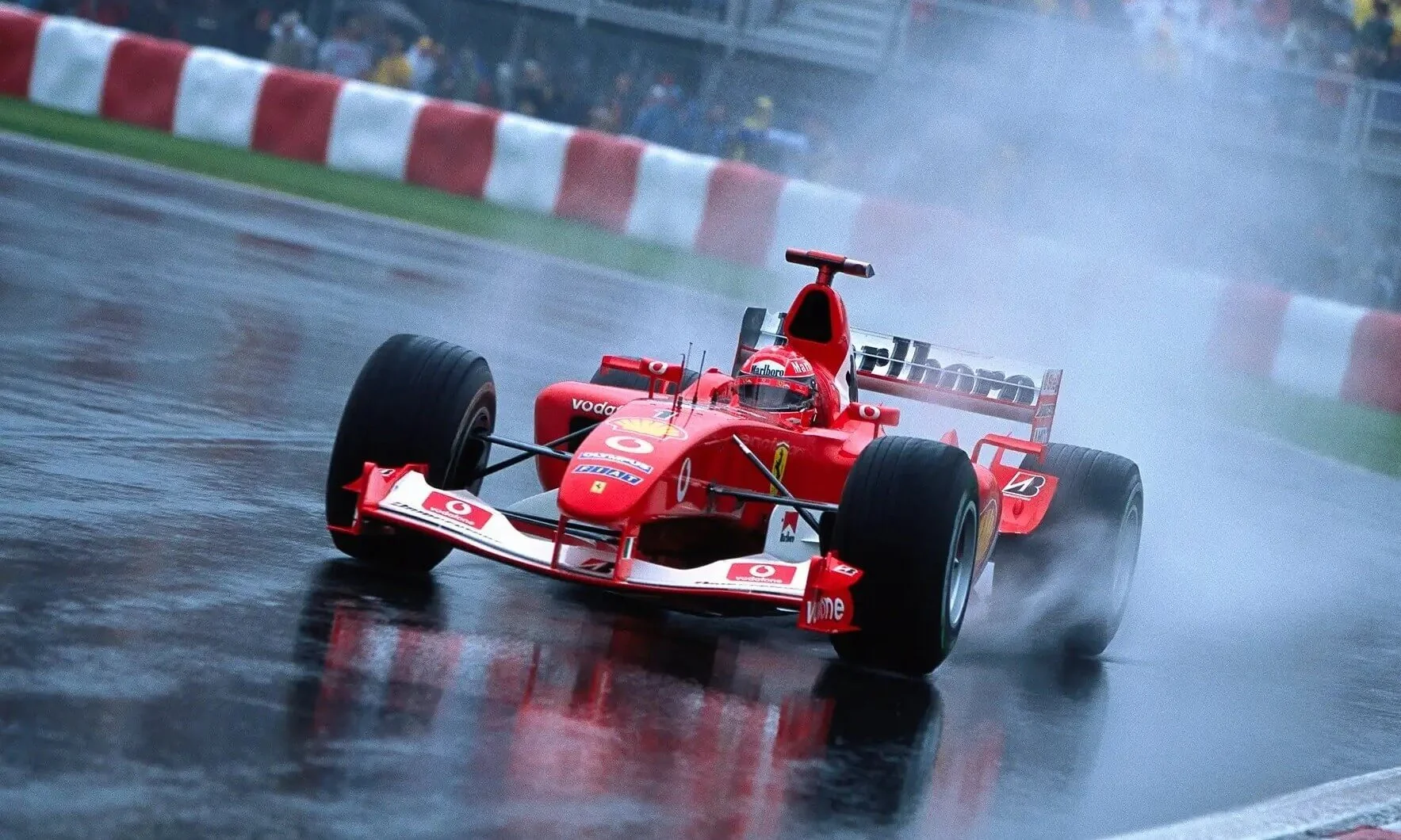 Michael Schumacher Ferrari F2003-GA in action