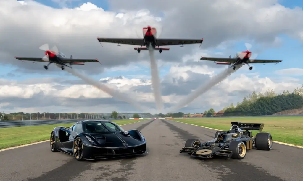 F1 Legends Meet Lotus Evija Fittipaldi [w/video]