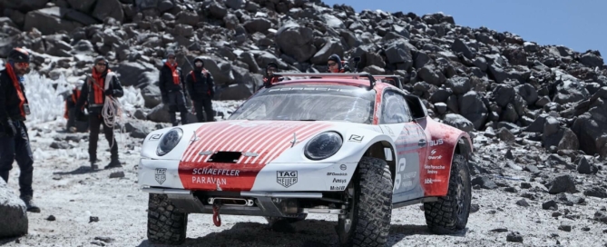 Porsche 911 Climbs A Volcano
