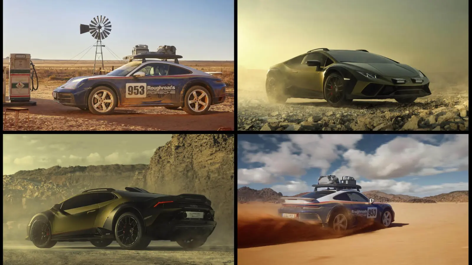 Lamborghini Huracan Sterrato vs 911 Dakar