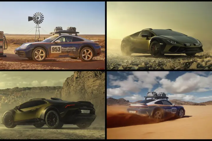 Lamborghini Huracan Sterrato vs 911 Dakar