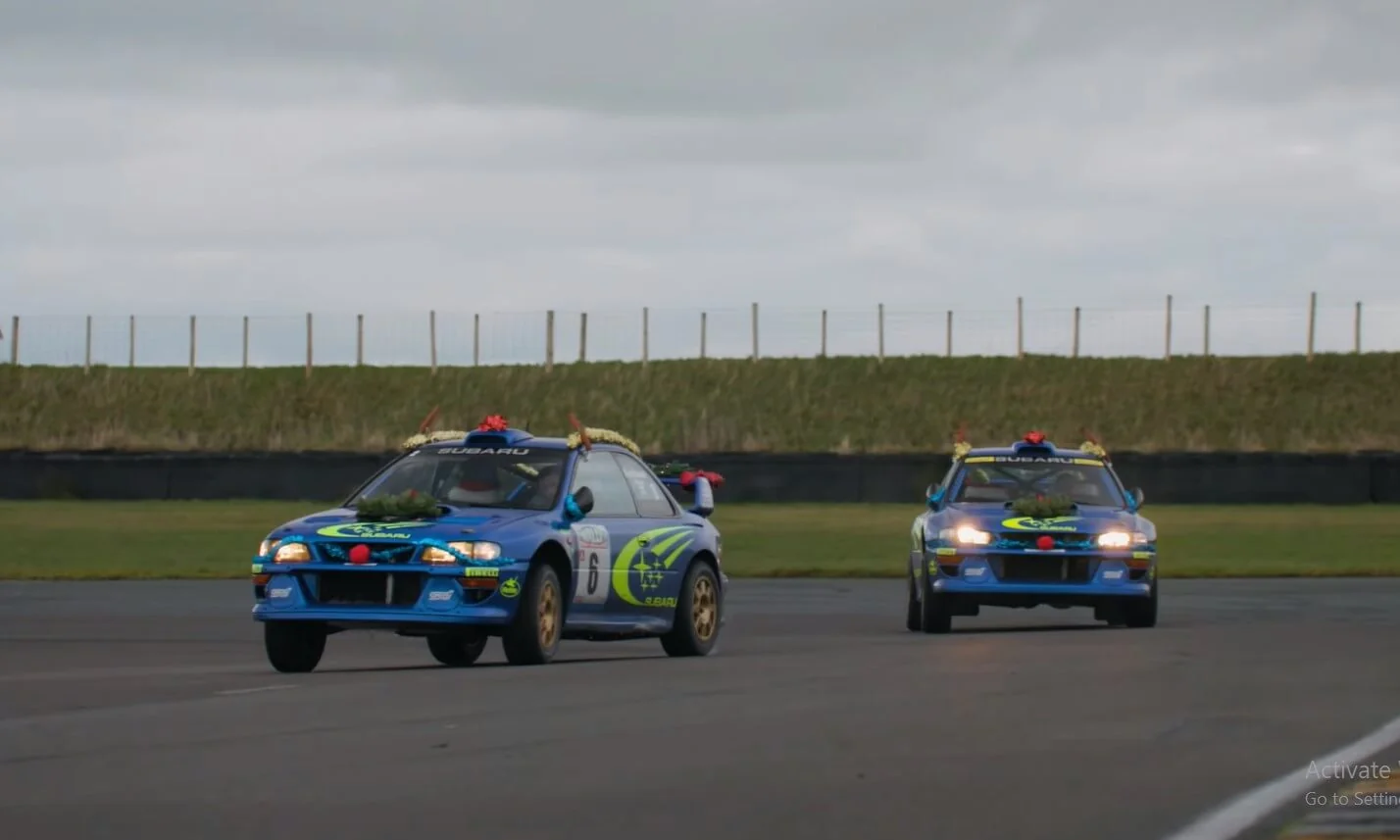 Slot-Car Subaru Showdown
