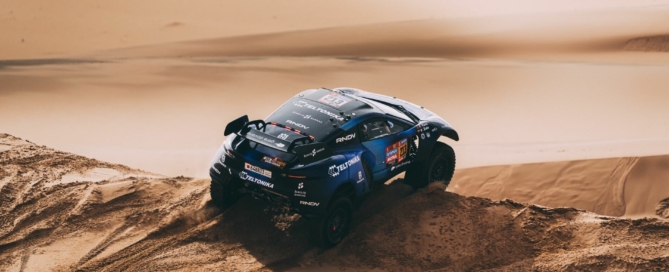 Zala made a strong charge for the podium on 2023 Dakar stage 11 (H.Cabilla)