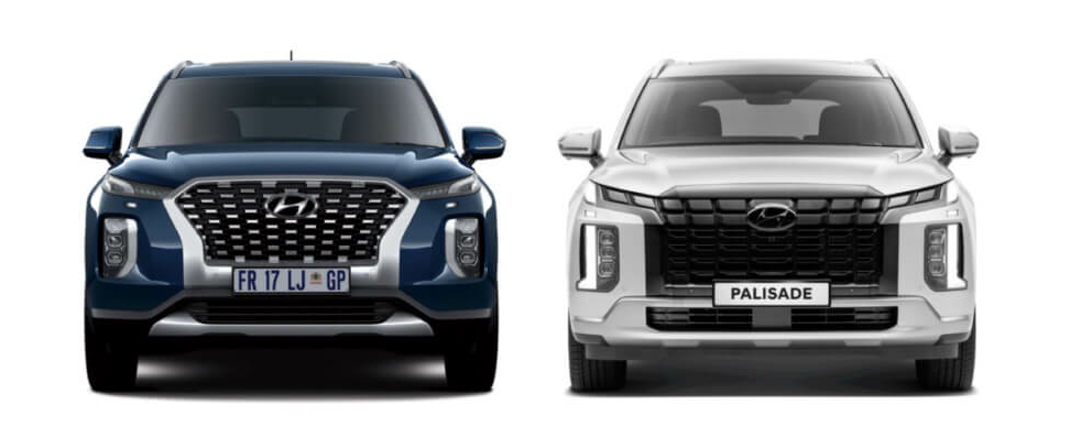 Outgoing vs Facelift Hyundai Palisade