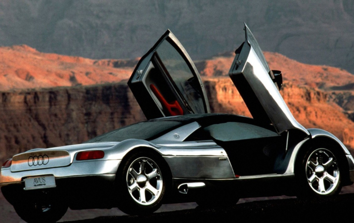 Audi's not used scissor doors since this concept, but put those iconic wheels into production.