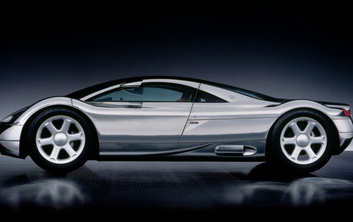 Long-tail design was meant to accommodate the W12, but the engine was still in development when the Avus debuted in 1991.
