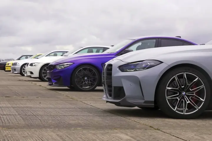 BMW M3 Generations Drag Race [video]