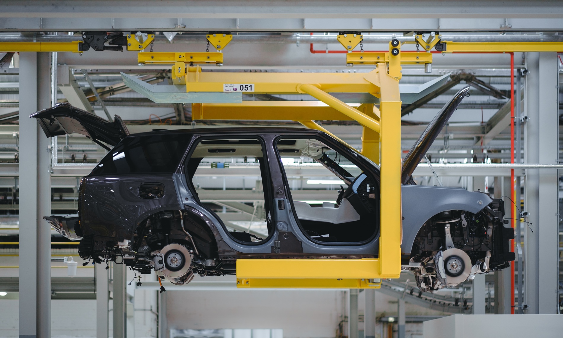 The Jaguar Land Rover (JLR) factory at Solihull in the United Kingdom.