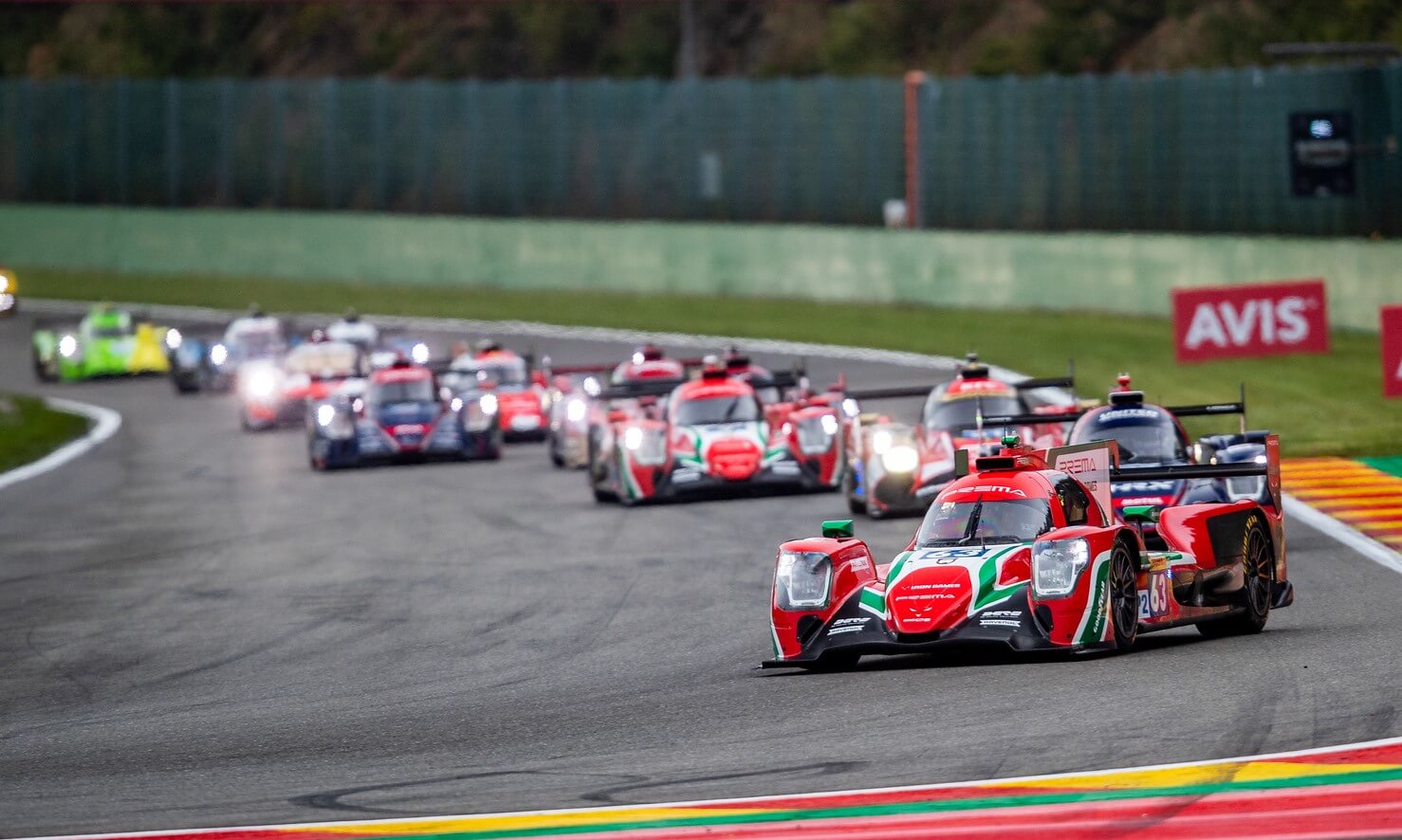 LMP2 battle at the 2023 WEC 6 Hours of Spa
