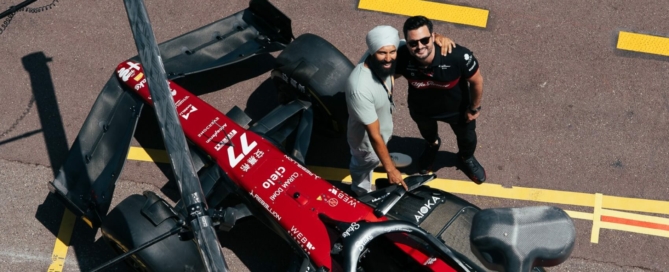Aioka founder Bally Singh at the Monaco F1 GP