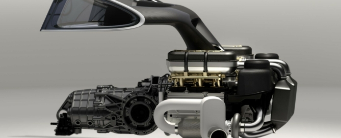 Porsche 911 DLS Turbo engine