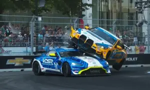 Bizarre IMSA Crash [video]