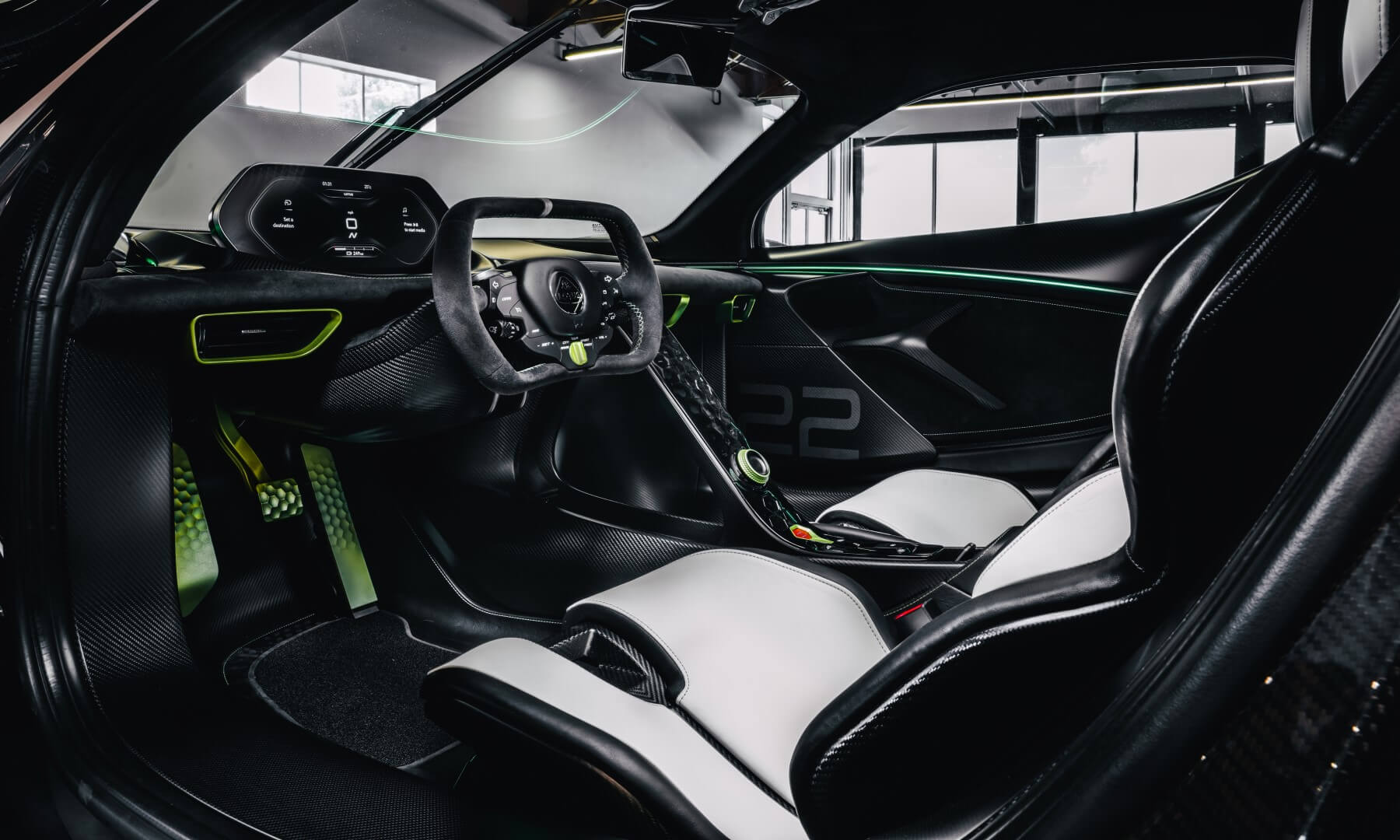 Jenson Button's Lotus Evija interior