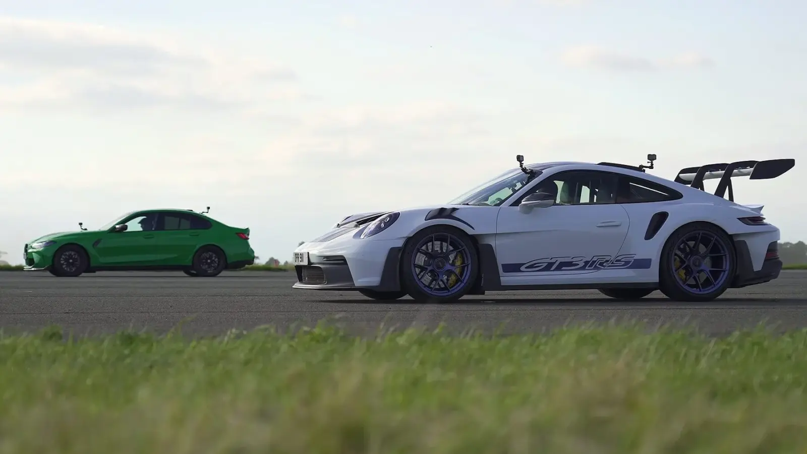 Porsche 911 GT3 RS vs BMW M3 CS Drag Race