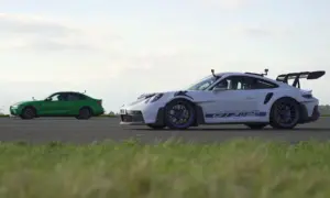 Porsche 911 GT3 RS vs BMW M3 CS Drag Race