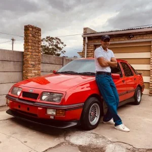 Travis Stone and his 1984 Ford Sierra 2,3 GLE