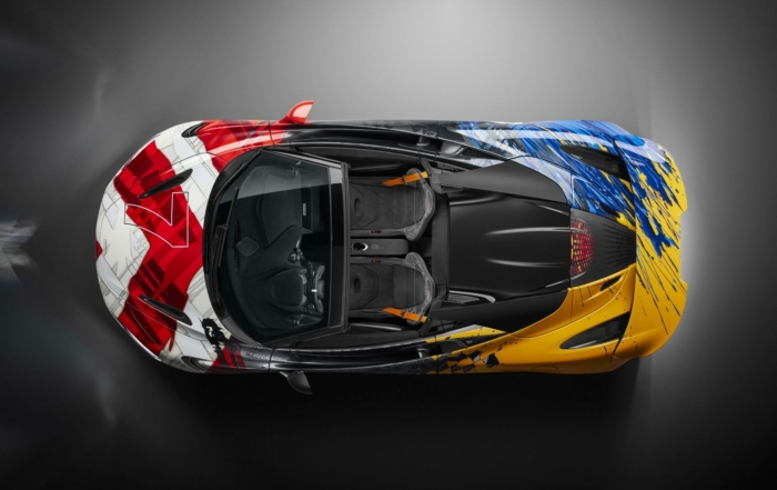 McLaren 750S 3-7-59 overhead