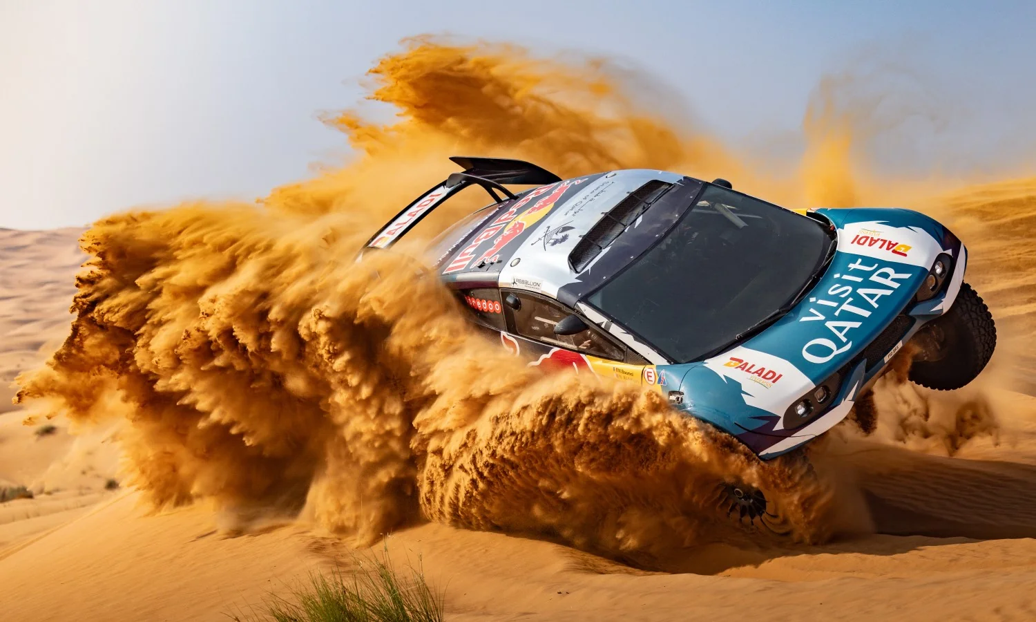Nasser Al-Attiyah in action during 2024 Dakar Stage 5