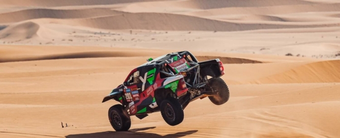 Yazeed Al-Rajhi was second on 2024 Dakar stage 4 and still leads the race overall.