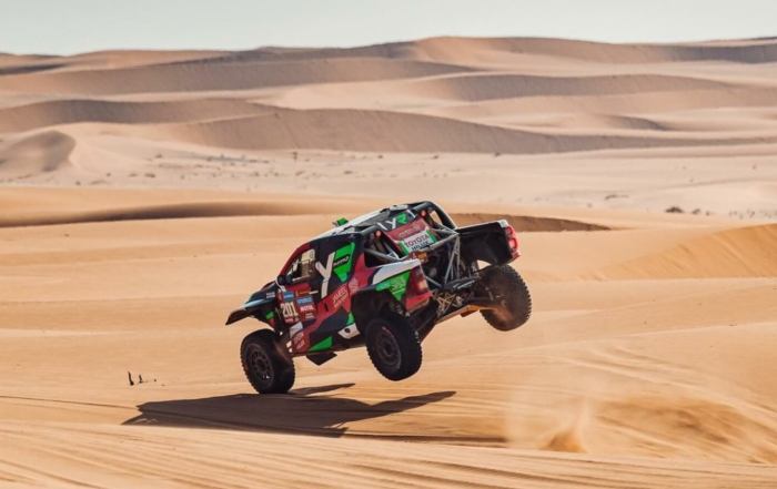 Yazeed Al-Rajhi was second on 2024 Dakar stage 4 and still leads the race overall.