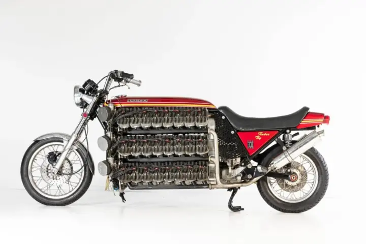 Record-holding 48-Cylinder Kawasaki Up for Auction