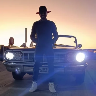 Adiel Faure owner of the 1964 Chevrolet Impala Convertible