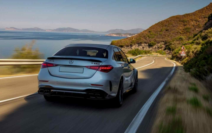 Mercedes-AMG C63S E-Performance rear