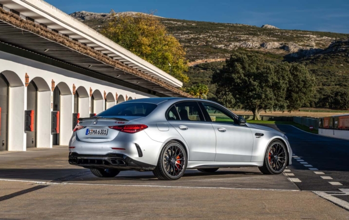 Mercedes-AMG C63S E-Performance Driven rear