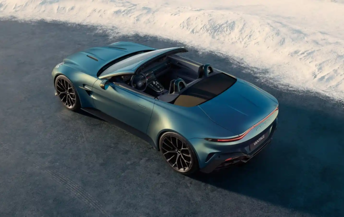 Aston Martin Vantage Roadster rear overhead