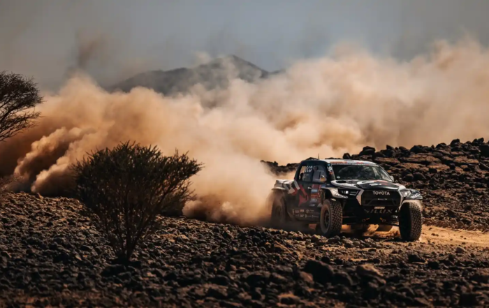 Giniel de Villiers in action during 2025 Dakar stage 5