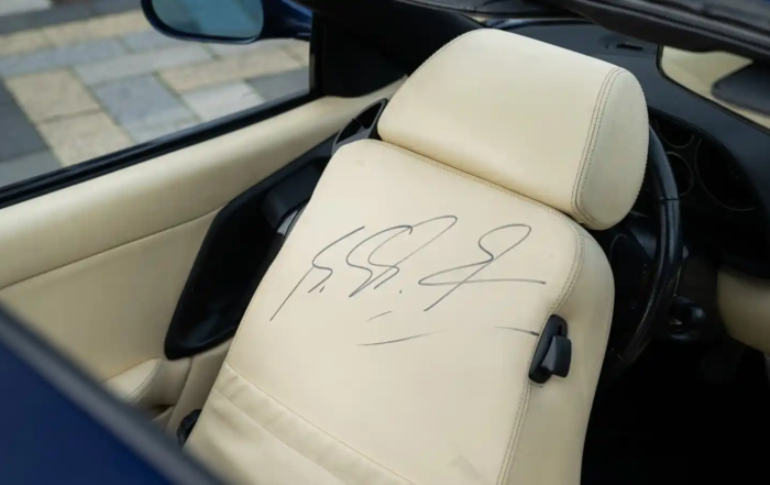 Michael Schumacher's Former Ferrari F355 GTS signed seat