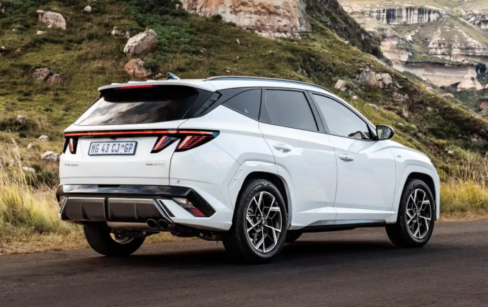 Refreshed Hyundai Tucson rear