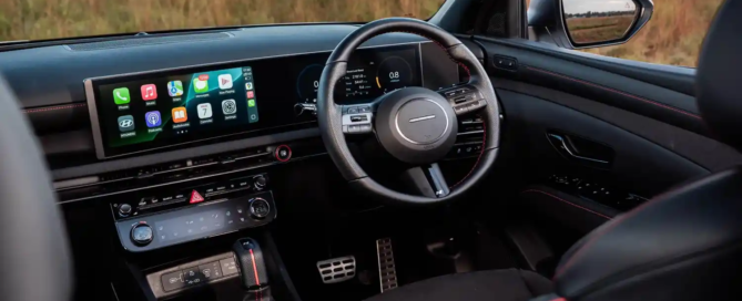 Refreshed Hyundai Tucson HVAC interior