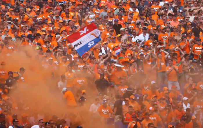 The Orange Army in full force for their Dutch driver