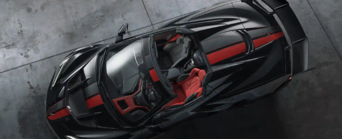 Corvette ZR1X aero kit top view