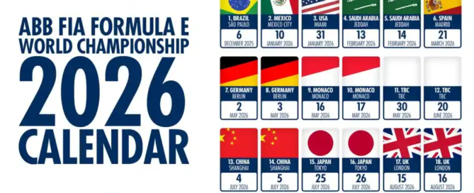 2026 formula e calendar