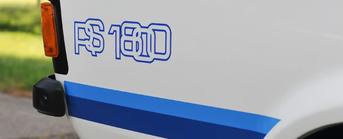 Ford Escort RS1800 badge