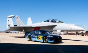 Nascar Meets Top Gun Ahead of Naval Base Race [video]