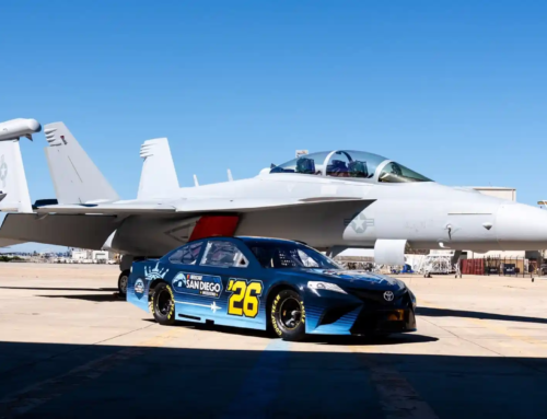 Nascar Meets Top Gun Ahead of Naval Base Race [video]