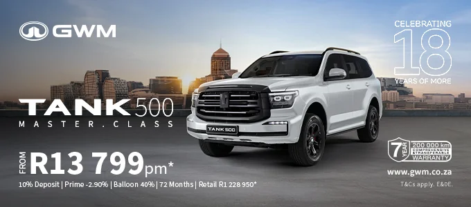 GWM Tank 500 advert