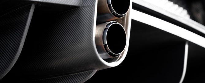 The revised exhaust system allows for a longer, flatter and more effective rear diffuser to be used.