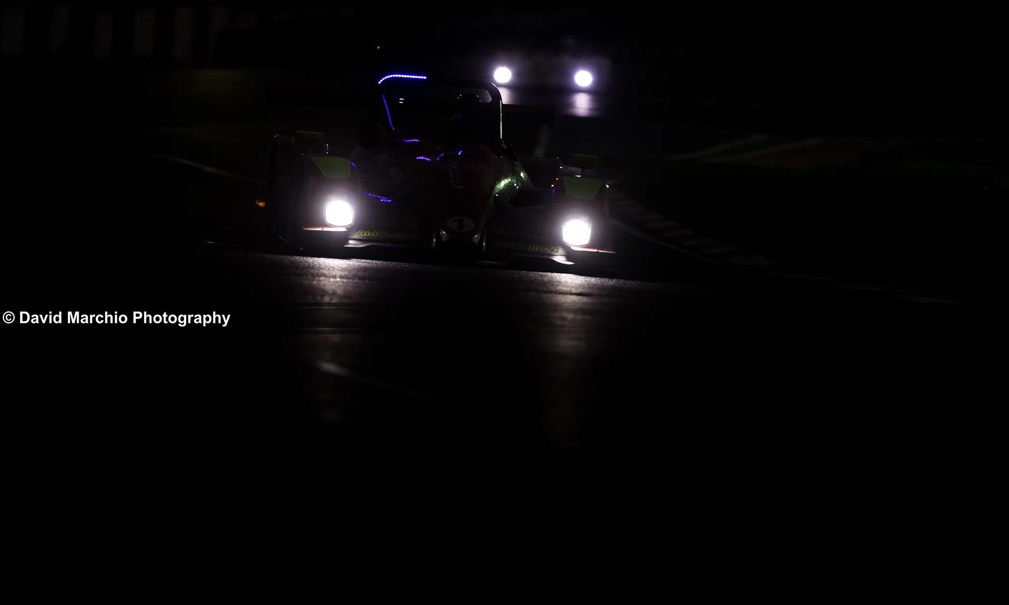 Incredible focus is required when racing at night time, some teams setting their fastest laps are dark
