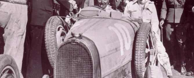 Albert Divo and his winning Bugatti