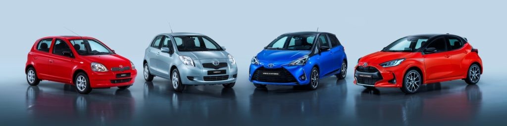 Toyota Yaris generations