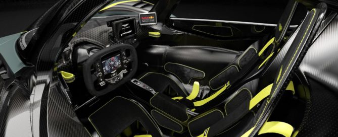 Aston Martin Valkyrie AMR Track Performance Pack cockpit