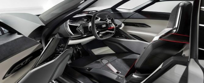 Audi PB18 e-tron concept in monoposto configuration