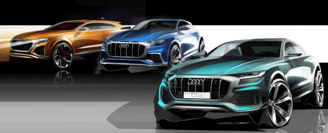 Audi Q8 design sketches